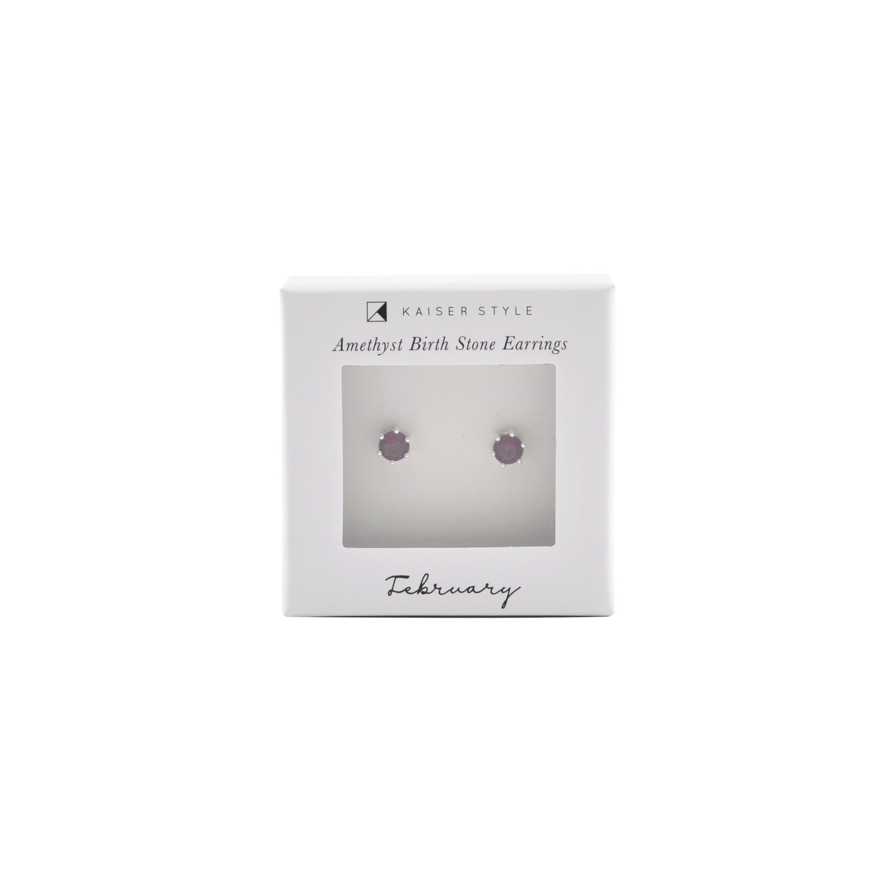 Birthstone Earrings - February
